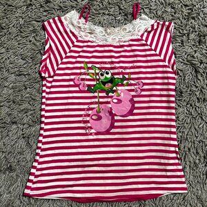 Y2K Cherry Graphic Kidcore Baby Tee Size XS